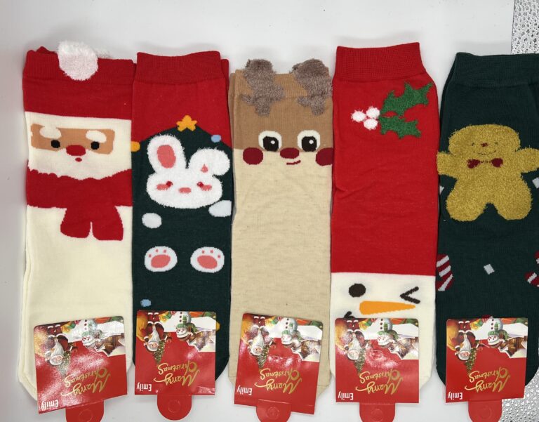 Σετ 5 Ζευγαρια Γυναικείες Βαμβακερές Κάλτσες Χριστουγεννιάτικες