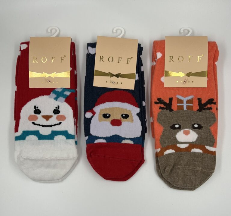 Σετ 3 Ζευγαρια Γυναικείες Βαμβακερές Κάλτσες Χριστουγεννιάτικες